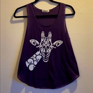 L.A Soul purple tank top